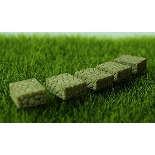 5pcs Pebble Road Decor Grey Fairy Garden Miniatures Decoration Resin Bonsai Micro Landscape DIY Crafts Miniature Fairy Figurines