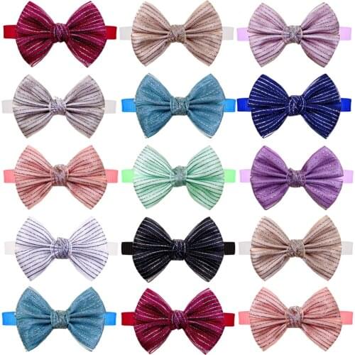 50pcs Dog Bow Tie Exquisite Dog Supplies Pet Accessories Pet Dog Bowtie Necktie Dog Accessories For Large Dogs