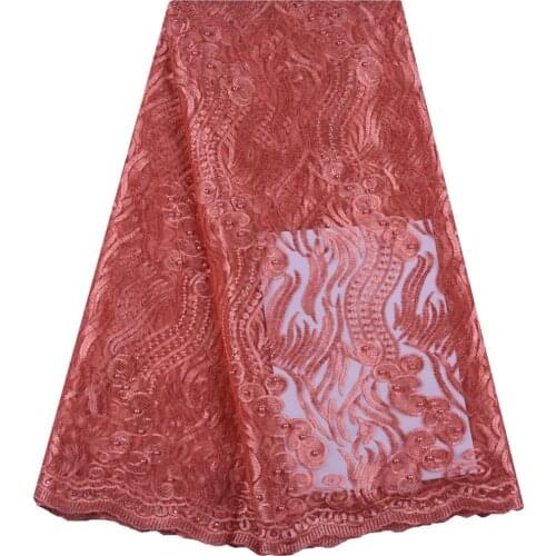Best African Lace Fabric 2019 Embroidered French Lace Fabric High Quality French Tulle Lace Fabric For Wedding Party Dress S1096