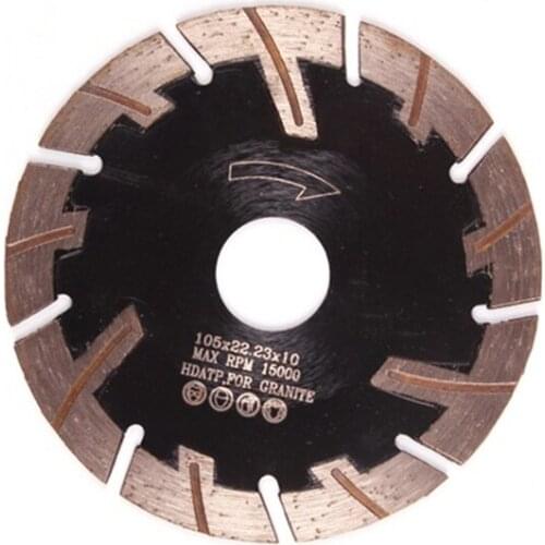 DB65 Keller Diamond Tools 4 Inch D105mm Diamond Wall Cutter Sintered Turbo Segmented Cutting Disc for Hard Stone Concrete 10PCS