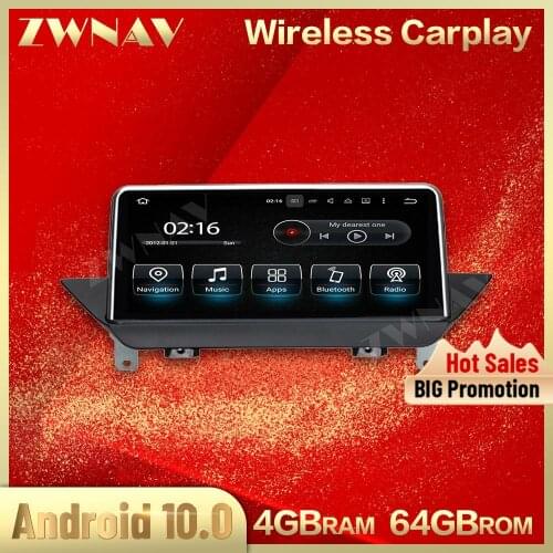 4G+64GB Android 10.0 Screen Car Multimedia Player For BMW X1 Series E84 2009-2015 GPS NAVI Auto Audio Radio Stereo IPS Head Unit