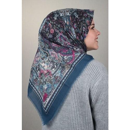BONJELA PATTERNED COTON SCARF-DESEN-51-RENK-14
