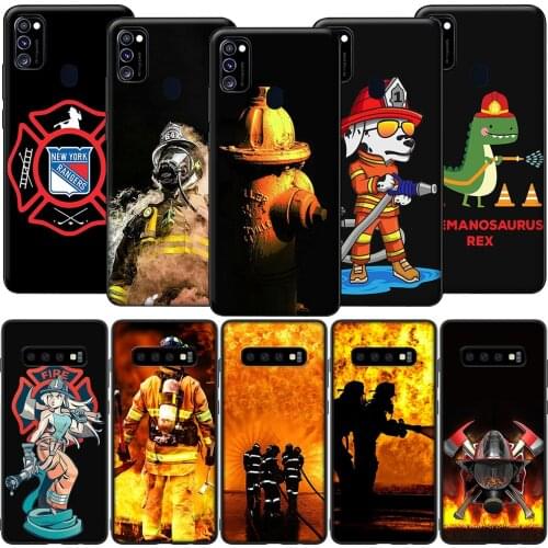 GX69 Firefighter Heroes Fireman Case for Samsung Note 8 9 10 20 Ultra J2 J5 J4 J6 Plus J7 Prime Duo J730 Pro Core J8 Lite