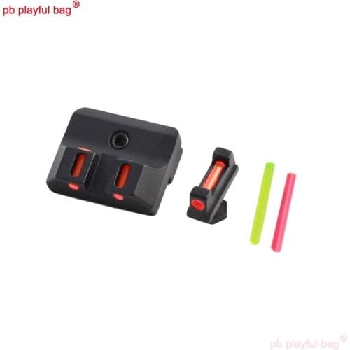 PB Playful Bag Outdoor Sports CS Gel Ball Gun Upgrade Material G17 G19 Tricolor Fiber Optic Machine Aiming at Toy Parts SG07