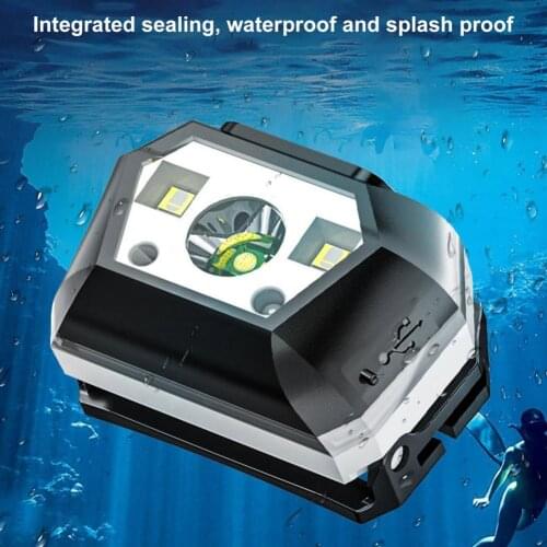 Intelligent Sensor Compact LED Auto Sensor Headlamp Head Flashlight for Night Fishing