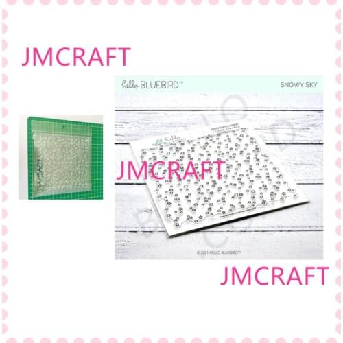 JMCRAFT 2021 New Little Stars And Dots Background Transparent Stamp Scrapbooking Stamping DIY Album Rubber Gift Card Stencil