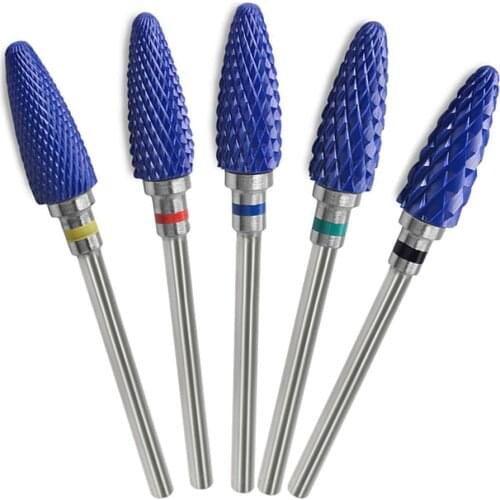 Ceramic Carbide Nail Drill Bit Electric Drill Machine Rotate Burr Milling Nail Cutter Bit For Manicure Pedicure Tool Accessories