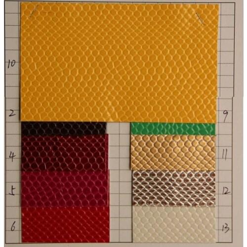 Classic glossy Snake Print shiny Snake Print faux PU leather fabric material