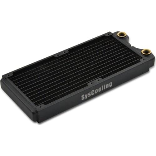 Syscooling PT 240 copper heat radiator black color 240 mm water cooling radiator for CPU GPU water cooling system