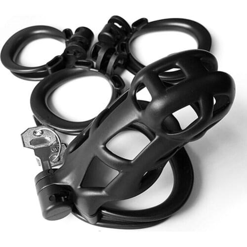 Cobra 4.0 Male Chastity Device With Double-Arc Cuff Penis Rings,Mamba Cock Cage,Chastity Belt,Penis Cage,BDSM Sex Toys For Man