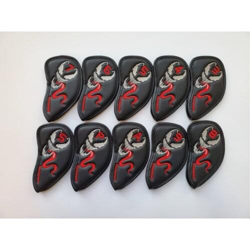 Brand New Ghost Golf Head Cover Golf Irons Head Cover 3-9PAS PU Leather Golf Irons Head Cover Free Shipping