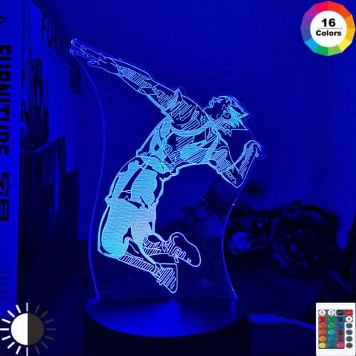 New Anime Led Light Haikyu 3d Night Light for Bedroom Decor Child Kids Birthday Gift Manga Gadget Lamp Neon Signs for Room