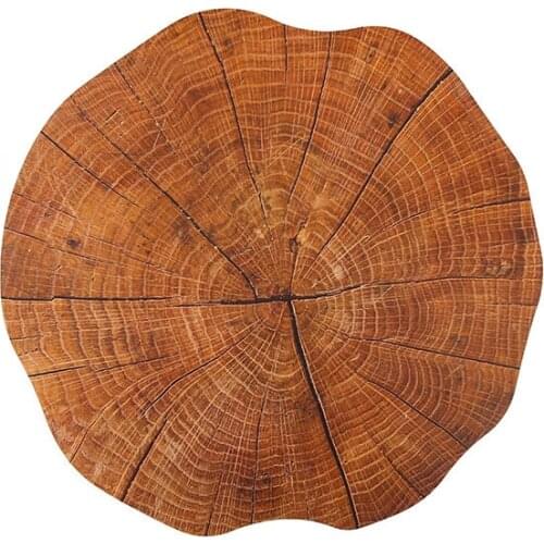 PP Printed Wooden Oil Water Resistant Non-slip Kitchen Placemat Coaster Insulation Pad Dish Coffee Table Mat Home Decor 51067