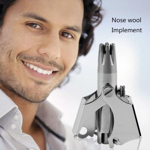 KEMEI ES-108 Portable Nose Hair Cutter Manual Nose Trimmer Shaving For Man Washable Waterproof Nose Ear Hair Razor Shaver