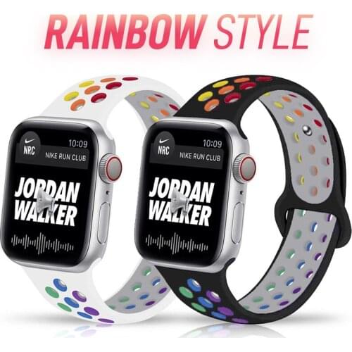 Solo Loop for Apple Watch Band 44mm 40mm 38mm 42mm Breathable Elastic Belt Silicone bracelet band iWatch Series 3 4 5 SE 6 Strap