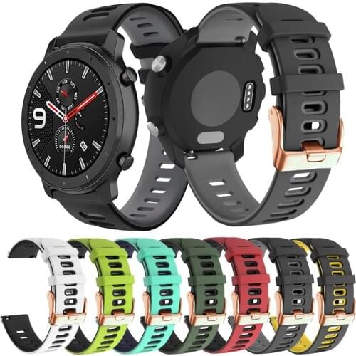 GTS Bip Correa Silicone Band for Huami Amazfit GTR 47mm 42mm Strap Amazfit Pace / Stratos 3 2 Watchband Bracelet ремешок 20 22mm