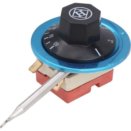 0-60 Degree Celsius Capillary AC 250V 16A Dial Thermostat Temperature Control Switch 10PCS