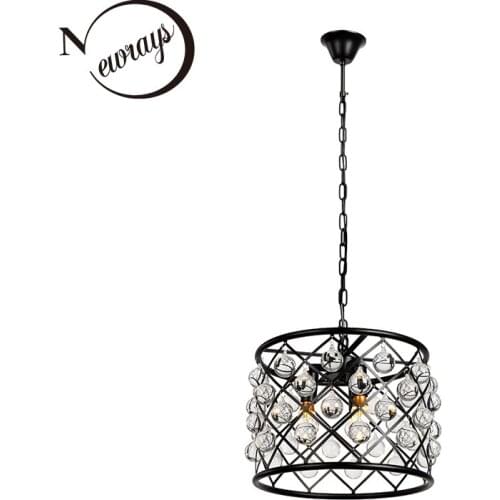 Retro vintage crystal drops Bling Chandelier/Semi-Flushmount for Garage Hallway Entry Kitchen Dining Room Bedroom Living Room