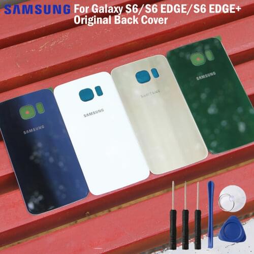 For Samsung Galaxy S6 / S6 edge / S6 edge plus Battery Back Cover Door Housing Original Repair Parts