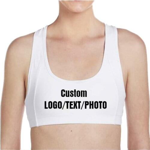 Custom Personalised Summer Fitness Tank Vest Tops Print LOGO/TEXT/PHOTO Women