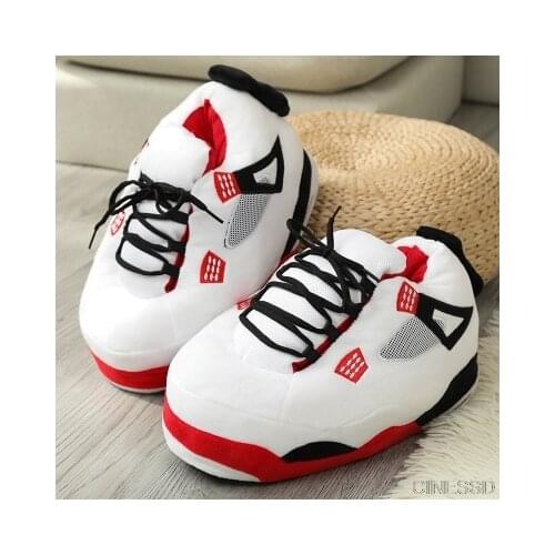 Womens Winter Cotton Slippers Foam Sneakers Warm Bread Fat Shoes Ladies Cute Slides Indoor Warm Plush Home Shoes Size 35-44 Hot