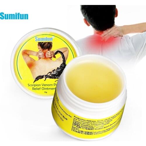 1pcs Sumifun Scorpion Cream Pain Relief Analgesic Ointment Rheumatism Arthritis Joint Knee Muscle Sprain Orthopedics Plaster