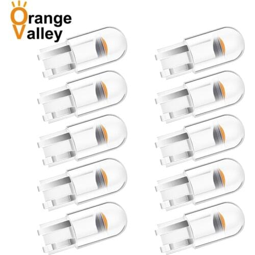 10pcs Car LED T10 W5W WY5W 168 194 501 LED Bulbs for Auto Interior Lights Map Dome Door Trunk Instrument Lamp 12V