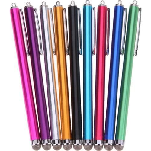 10Pcs/lot Metal Capactive Stylus Pen Touch Screen Pens for Tablet PC for All Capacitive Screen Stylus Pen with Pen Clip