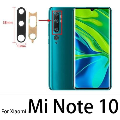 10Pcs/Lot,Rear Back Camera Glass Lens Cover For Xiaomi Mi 10 Mi10 Pro Lite Note 10 Pro 11 With Adhesive Sticker