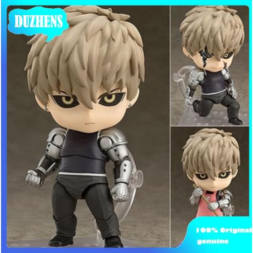 100% Original genuine ONE PUNCH-MAN Genos Q version figma PVC Action Figure Anime Figure Model Toys Figure Collection Doll Gift