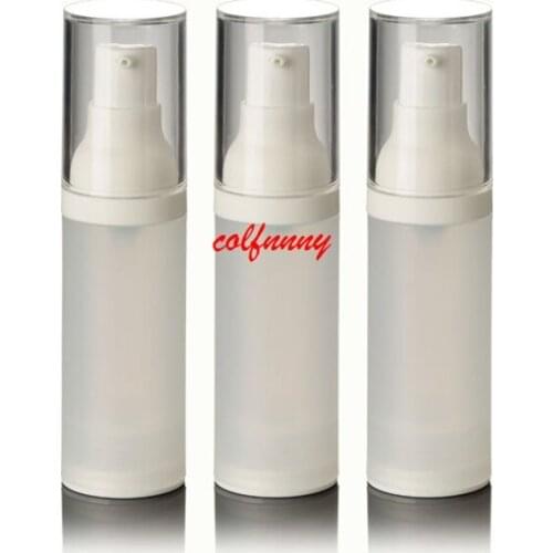 100pcs/lot Fast Shipping 20ml 30ml 50ml Empty Plastic PET Bottles Matte Toner Lotion Scrub Vacuum Airless Pump Bottle for travel