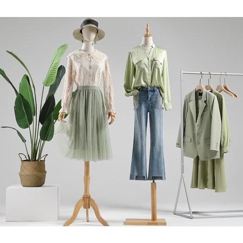 4style No Arm Color Full Head Mannequin Body Stand Female Wedding Dress Sewing Diy Model,Flexible Women,Adjustable Rack 1PC D394