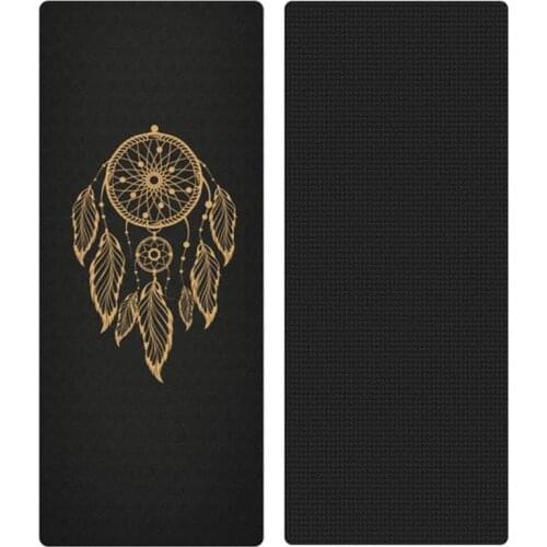 6mm Suede TPE Yoga Mat Fitness Gym Sports Mats Pilates Exercise Pads With Position Line Non-slip Yoga mats Absorb Sweat