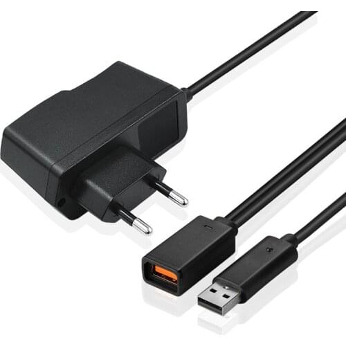 AC 100V-240V Power Supply Adapter USB Charging Charger For Microsoft For Xbox 360 Kinect Sensor EU Plug