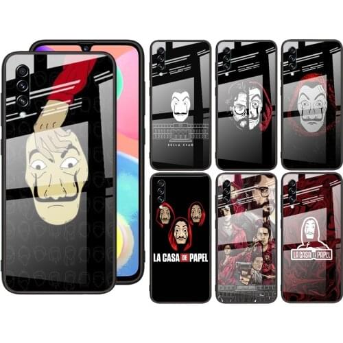 Tempered Glass Cover la casa de papel TV For Samsung Galaxy S21 Ultra Plus 5G M51 M31 M21 Shockproof Shell Phone Case