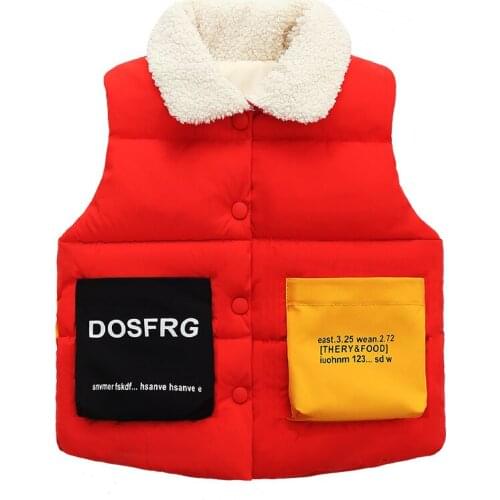Cheap Autumn Warm Down Vest Baby Waistcoat Kids Outerwear Plus velvet Children Clothing Thicken Boys Girls Wnter Jackets Vest