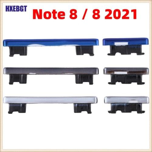 For Xiaomi Redmi Note 8 2021 Red Mi Note8 Side Button Set Power Button+ Volume Button Key Switch Repair Parts
