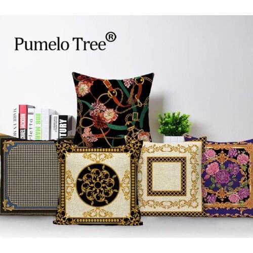 Geometric Pillowcase Printing Line Pillowcase Home Decoration Cushion Cover Pillowcase 45x45cm Car Pillowcase Sofa Decoration