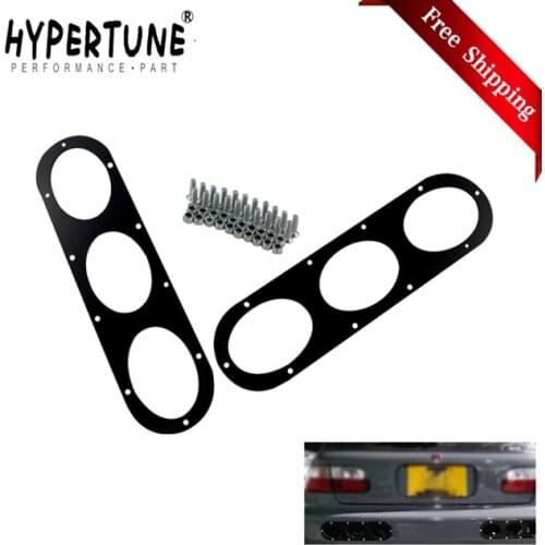 Hypertune - 1Pair Universal Aluminium Alloy Rear Bumper Race Air Diversion Diffuser Panel Car Styling Car Accessories HT-RBD01