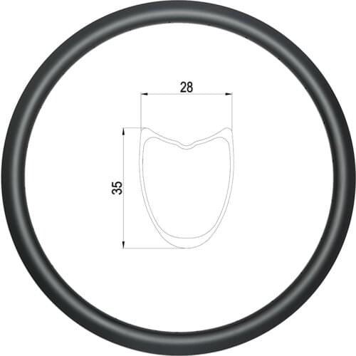 29er light XC asymmetric MTB carbon rims, 30.5mm width, 19.5mm depth, 28H/28H, UD matte, external nipples position