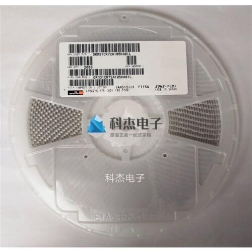 GRM31CC71C226ME11L SMD MLCC 1206 22uF(226) ±20% 16V Ceramic Capacitor GRM31CR72A105KA01L SMD MLCC 1206 1uF(105) ±10% 100V