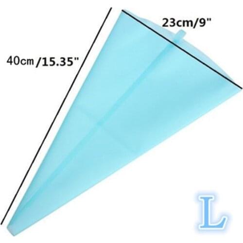 Large Size Confectionery Equipment Silicone Reusable Icing Piping Pastry Bag for Cream Baking Decorating Tools for Cake Fondant