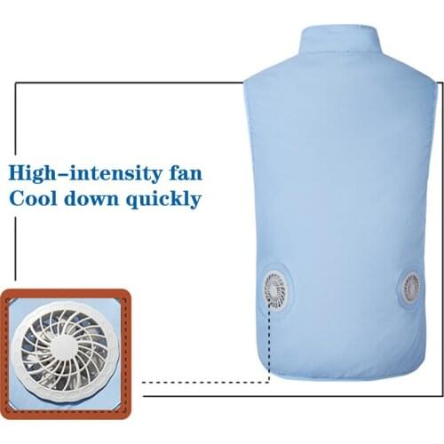Summer Fishing Vest With USB Smart Fan Hiking Vest Work Outdoor Quick Cooling Vests Breathable Jackets Cycling Top Men/Women