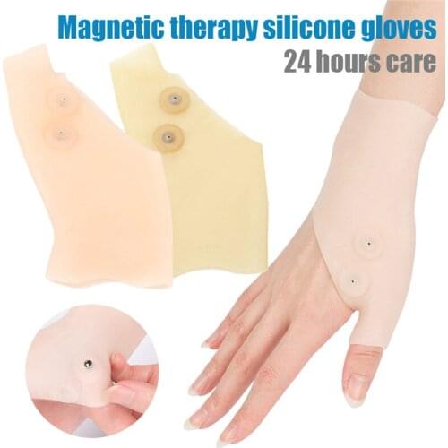 Magnetic Therapy Wrist Glove Tenosynovitis Miracle Wrist Thumb Support Bracers Corrector Hand Pain Relief Gel Gloves Unisex