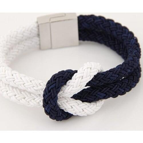 Multi-layers Handmade Braided Genuine Bohemian Bracelet & Bangle for Men Stainless Steel Fashion Bangles Gifts Mens Jewellery