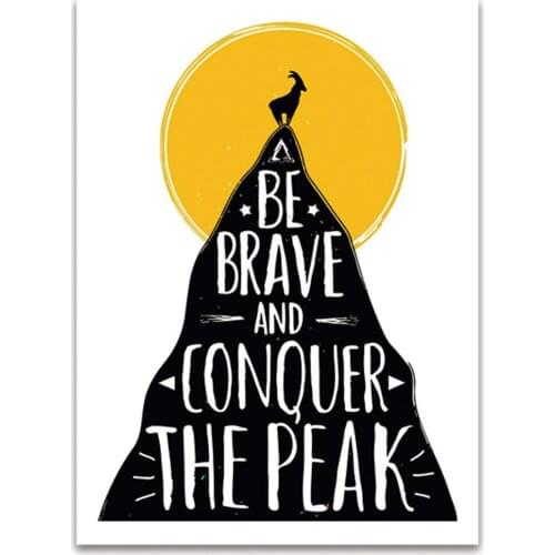 Motivational Inspirational Quotes Wall Posters Canvas Painting Modern Prints Pictures Decoration for Teenager Room Classroom