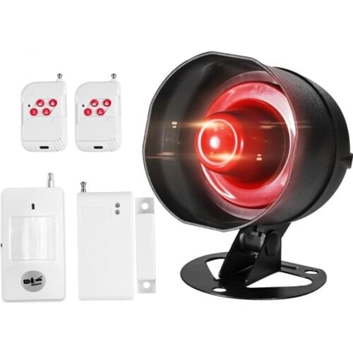 Upgraded Independent Wireless Siren Speaker with Motion Sensor, Home Security Alarm System Kit, High-decibel Alarm Sound