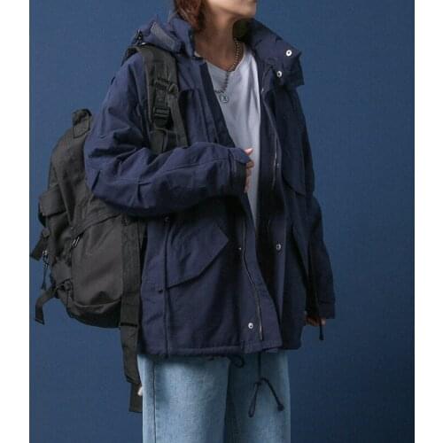 Women winter wear 2020 new tooling lamb wool couple cotton padded jacket ins fashion brand loose cotton coat 1026