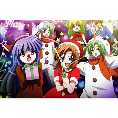 Custom When They Cry Poster Wall For Living Room Art Poster Decoration Silk Fabric Bright Smooth No Frame Morden Print Wall