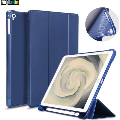 Hot For ipad 2017 2018/2016 Air 2/Air 2013/Pro 9.7 inch,Case with Pencil Holder,Slim Full Body Protective Shockproof Smart Cover